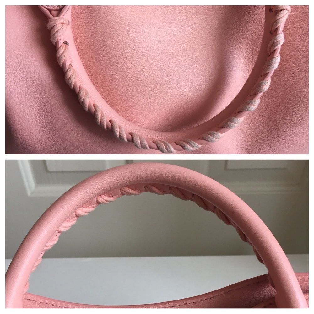 SOLD Balenciaga Pink Calfskin Metal Plate City Bag - Picture 4 of 8